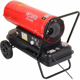 Тепловая пушка Ресанта ТДП-20000 67/1/9 Тепловая дизельная пушка { дизельная, 220В, 20кВт, 621 м3/час, расход 1,95 кг/час, 900x470x540, 22 кг }